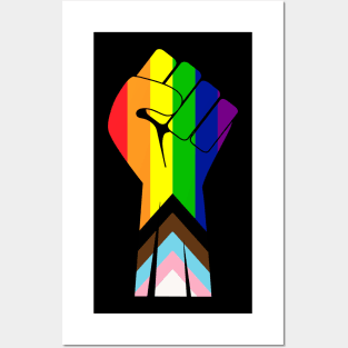 Raised Fist - BLM / Pride Posters and Art